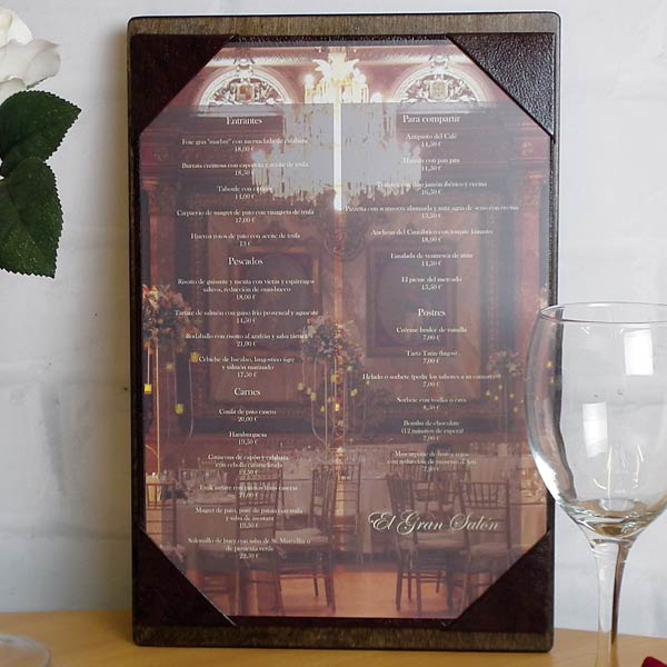 wood menu, menu board, food menu, drink menu, menu display