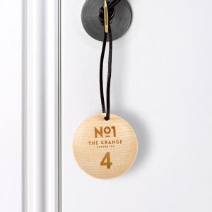 Wooden Disc Keyrings