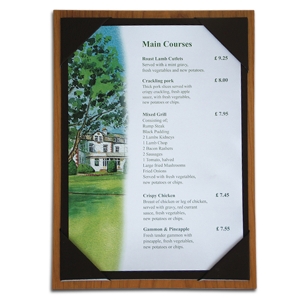 wood menu, menu board, food menu, drink menu, menu display