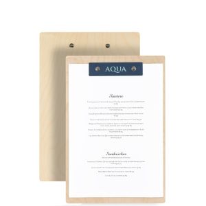 Tabla de menú Faro con Placa Metálica