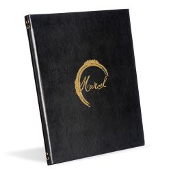 Menús táctiles en polipiel con un acabado de alta calidad y personalizados con tu logo. Pantalla de menú altamente duradera y totalmente personalizada que brindará años de servicio.